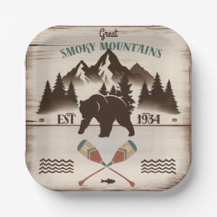 Assiettes En Carton Great Smoky Mountains, TN ours