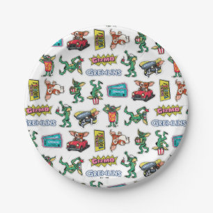 Assiettes En Carton Gremlins™ Autocollants Drôles Motif