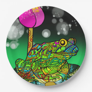 Assiettes En Carton Grenouille