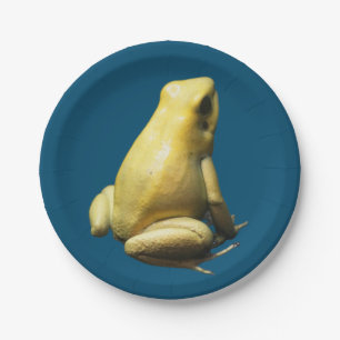 Assiettes En Carton Grenouille à poison dorée