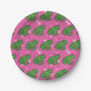 Assiettes En Carton Grenouille verte Animaux amphibiens Imaginaire Par
