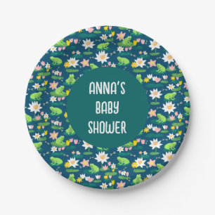 Assiettes En Carton Grenouilles et Lily Pads BABY SHOWER d'anniversair