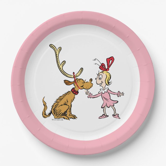 Assiettes En Carton Grille | Max & Cindy Lou Qui (Devant)