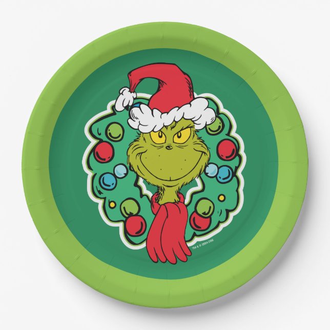 Assiettes En Carton Grille | Vacances de Noël (Devant)