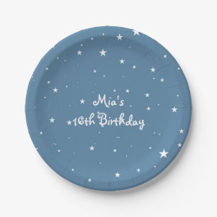 Assiettes En Carton Grosse étoile Ciel fête d'anniversaire Plaques