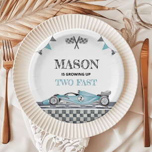 Assiettes En Carton Grossissant Deux Plaques Papier D'Anniversaire Rap