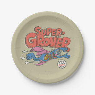Assiettes En Carton Grover Enfants Vintages 1