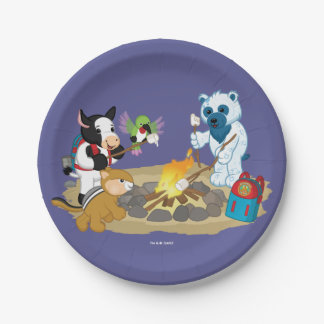 Assiettes En Carton Guimauves de feu de camp de Webkinz |