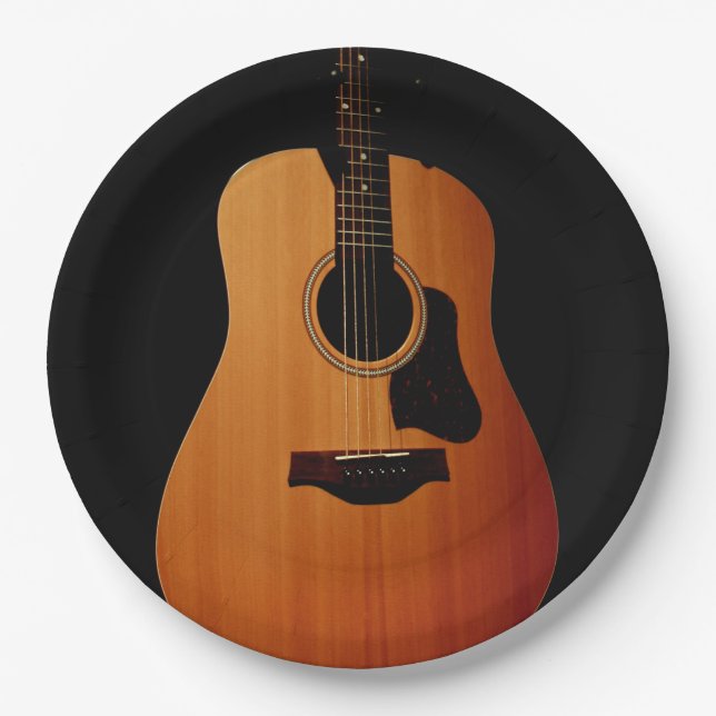 ASSIETTES EN CARTON GUITAR (Devant)