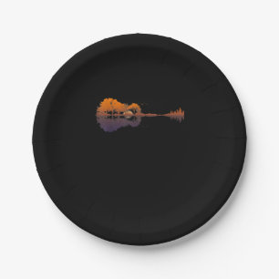 Assiettes En Carton Guitar Lake Shadow