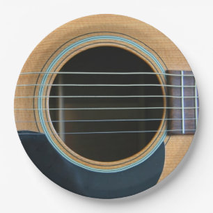 ASSIETTES EN CARTON GUITARE