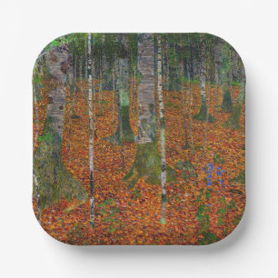 Assiettes En Carton Gustav Klimt - Bois de bouleau