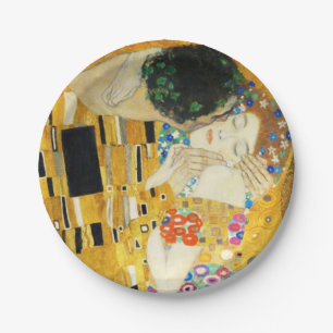 Assiettes En Carton Gustav Klimt The Kiss Vintage