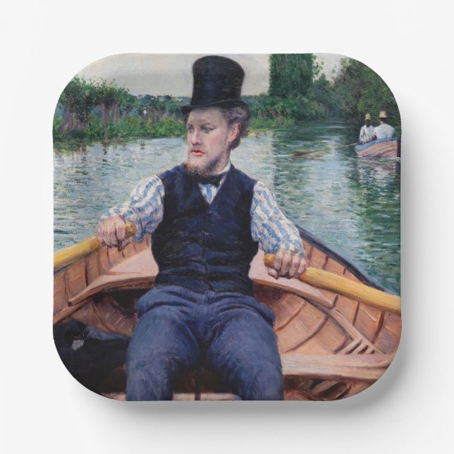 Assiettes En Carton Gustave Caillebotte - Bateau (Recto)