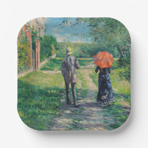 Assiettes En Carton Gustave Caillebotte - Le Chemin montant