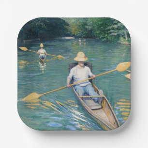 Assiettes En Carton Gustave Caillebotte - Skiffs on the Yerres