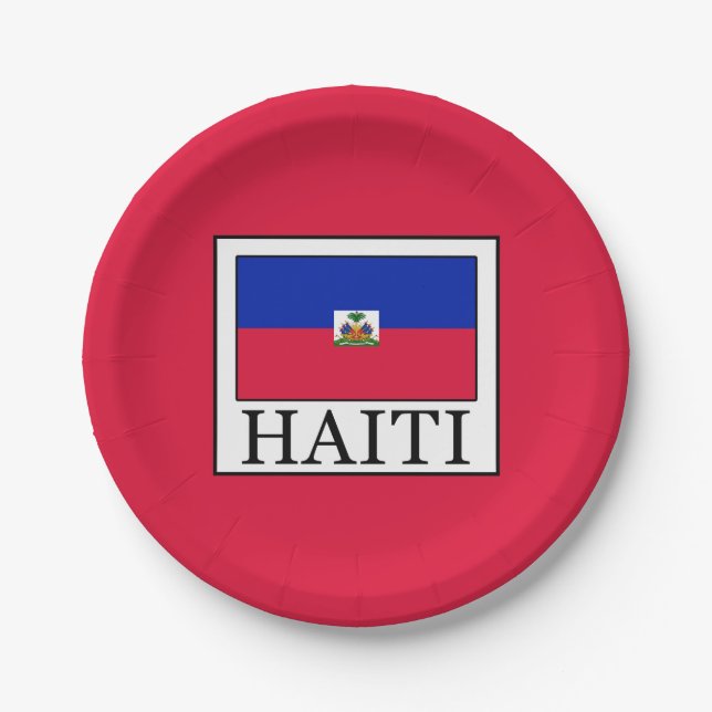 Assiettes En Carton Haïti (Devant)