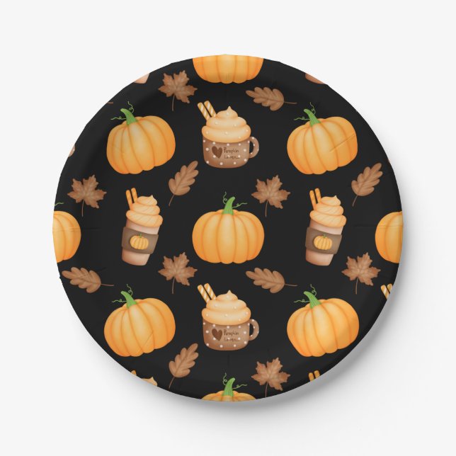 Assiettes En Carton Halloween (Devant)