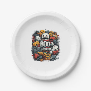 Assiettes En Carton Halloween Boo Boo Crew Nurw Festival Éffrayant