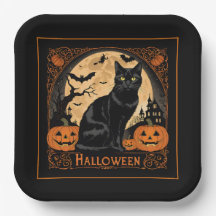 Halloween de chat de Kitty noir
