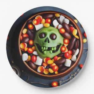 Assiettes En Carton Halloween Déplaisant Candy Bowl