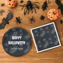 Halloween Éffrayant noir personnalisable