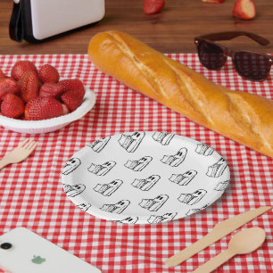 Assiettes En Carton Halloween, Gentil Fantôme Blanc, Des Friandises ou
