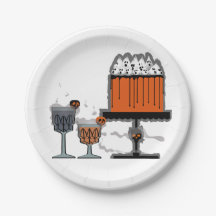 Halloween Neige Blanche poison plat de fête de pom