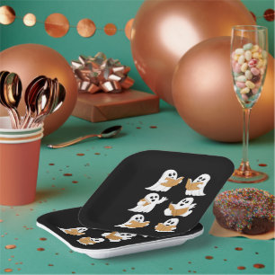 Assiettes En Carton Halloween Professeur Ghost Lecture Livres Librairi