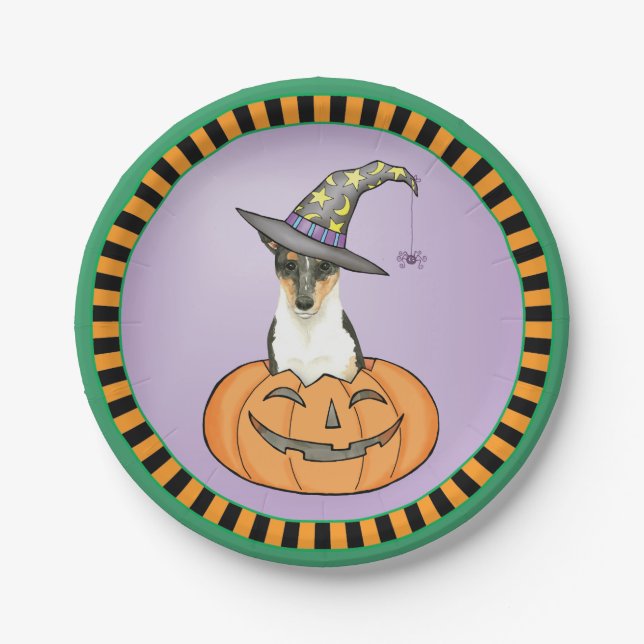 Assiettes En Carton Halloween Smooth Collie (Devant)