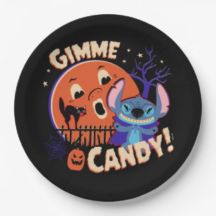 Assiettes En Carton Halloween Stitch   Gimme Candy !