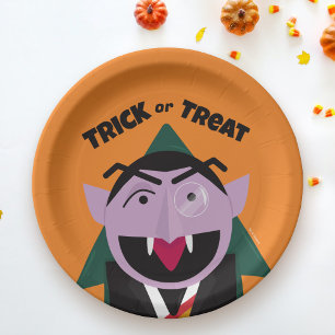 Assiettes En Carton Halloween Tricoter ou traiter rue Sésame