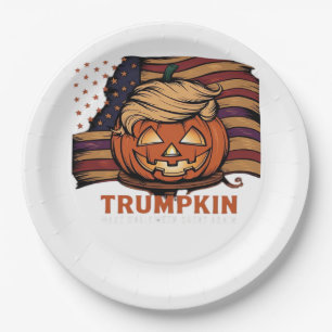 Assiettes En Carton Halloween, Trumpkin Citrouille, Rendre Halloween g