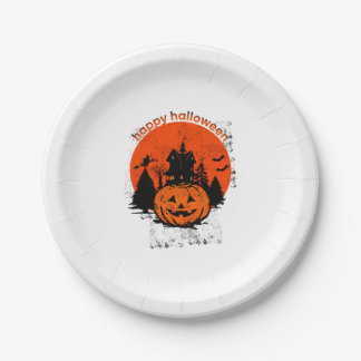 Assiettes En Carton Halloween vintage Happy Halloween 2