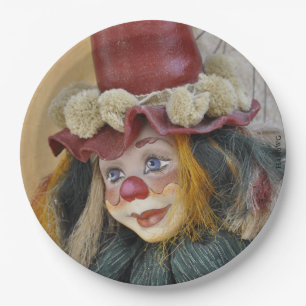 Assiettes En Carton HAMbyWG - Plaques papier 9" - Clown antique