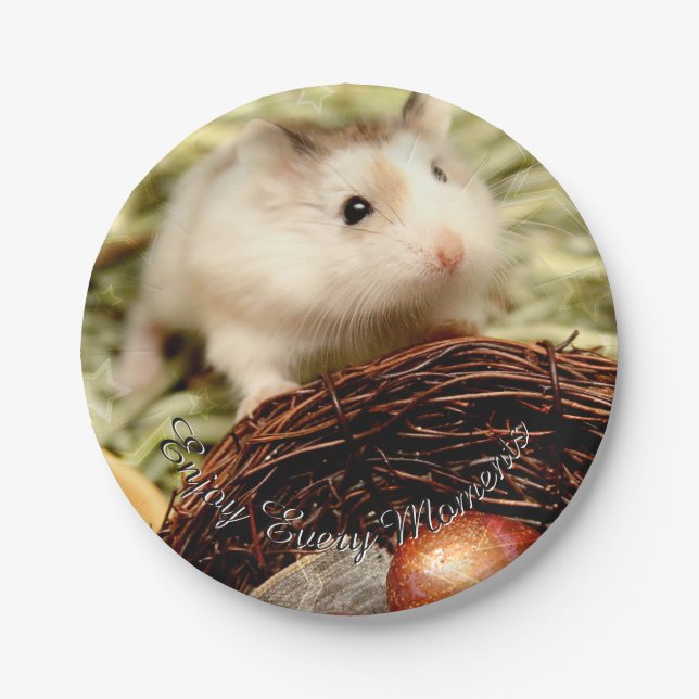 Assiettes En Carton Hammyville - Cute Hamster (Devant)