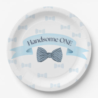 Assiettes En Carton Handsome One Baby Boy First Birthday Party Plates