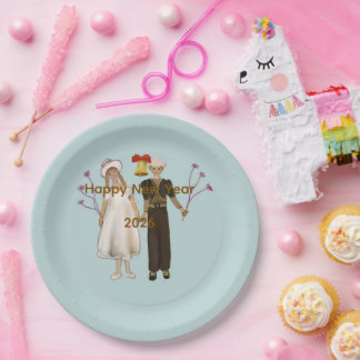 Assiettes En Carton Happy New Year 2026