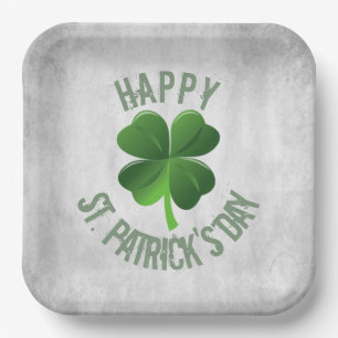 Assiettes En Carton Happy St. Patrick's Day Paper Plate