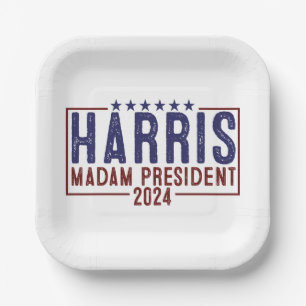 Assiettes En Carton Harris Madame la Présidente 2024
