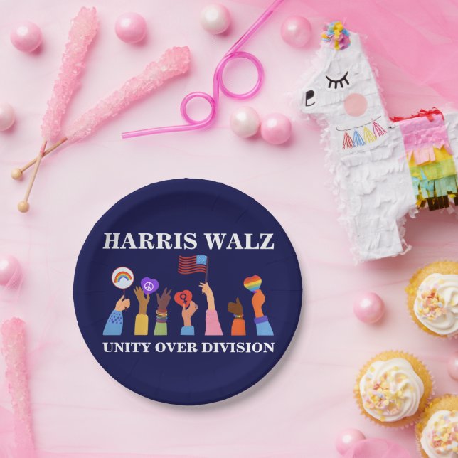 Assiettes En Carton Harris Waltz 2024 Unité sur division (Fête)