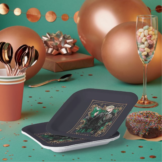 Assiettes En Carton HARRY POTTER™ | Anime Draco Malfoy Assis (Multi)