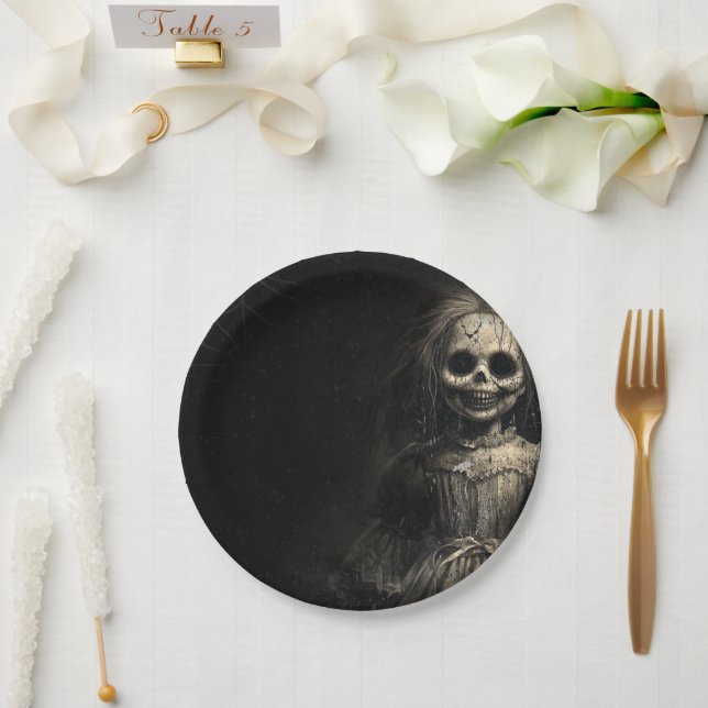 Assiettes En Carton Hauné Doll squelette Halloween Costume Party (Mariage)