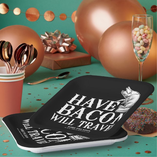 Assiettes En Carton Have Bacon Will Travel (Multi)
