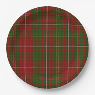 Assiettes En Carton Hay Scottish Clan Tartan Plaid Motif