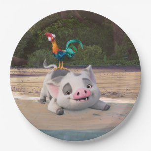 Assiettes En Carton Heihei et Pua Playtime