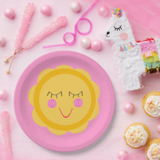 Assiettes En Carton Hello, Sunshine!