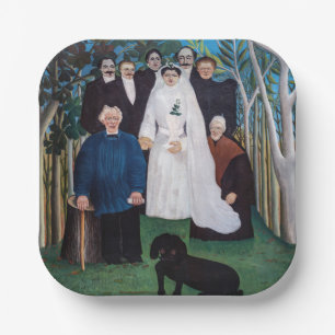 Assiettes En Carton Henri Rousseau - La fête de mariage