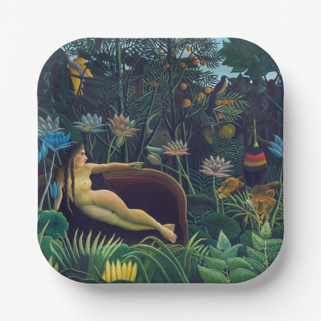 Assiettes En Carton Henri Rousseau - Le Rêve / Le Reve (Recto)