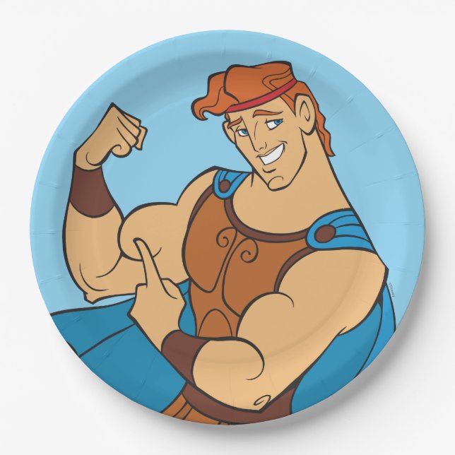 Assiettes En Carton Hercules Bicep Flex Paper Plates (Devant)